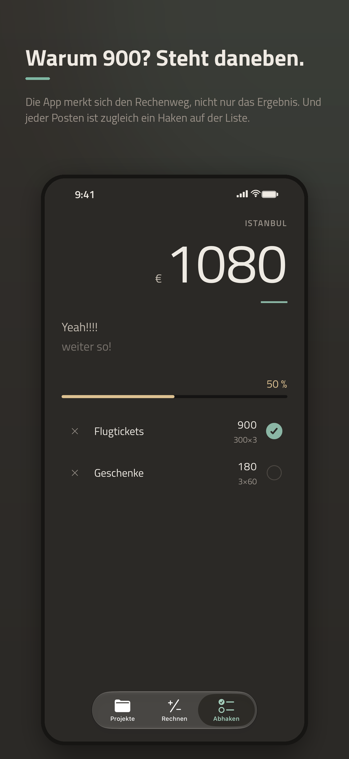 Sumcheck für iPhone